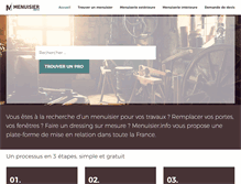 Tablet Screenshot of menuisier.info